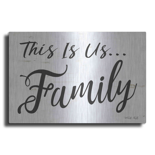 Luxe Metal Art 'This is us..Family' by Cindy Jacobs, Metal Wall Art