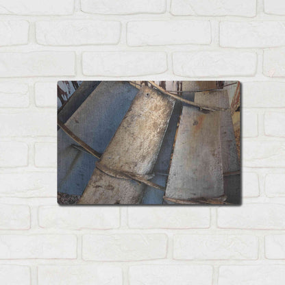 Luxe Metal Art 'Windmill Blades' by Cindy Jacobs, Metal Wall Art,16x12