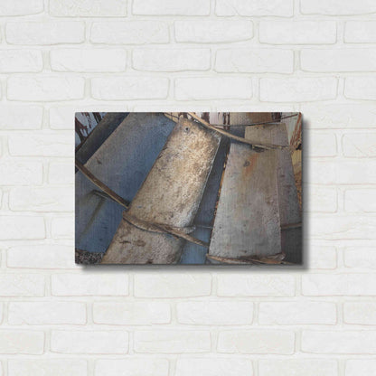 Luxe Metal Art 'Windmill Blades' by Cindy Jacobs, Metal Wall Art,24x16