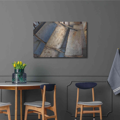 Luxe Metal Art 'Windmill Blades' by Cindy Jacobs, Metal Wall Art,36x24