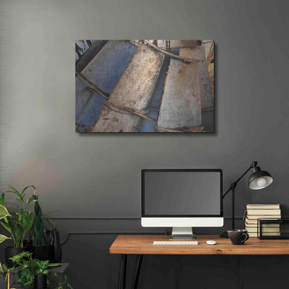 Luxe Metal Art 'Windmill Blades' by Cindy Jacobs, Metal Wall Art,36x24