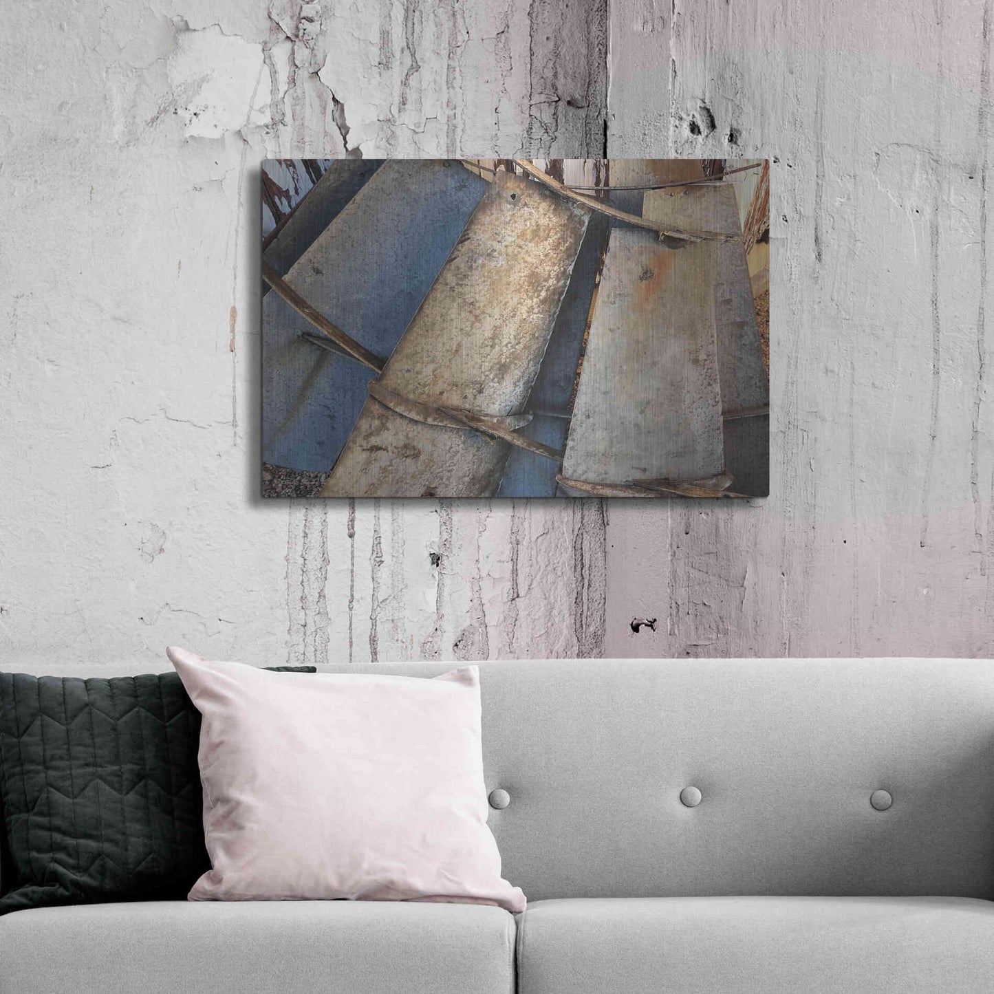Luxe Metal Art 'Windmill Blades' by Cindy Jacobs, Metal Wall Art,36x24