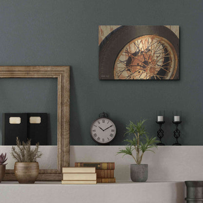 Luxe Metal Art 'Tire' by Cindy Jacobs, Metal Wall Art,16x12