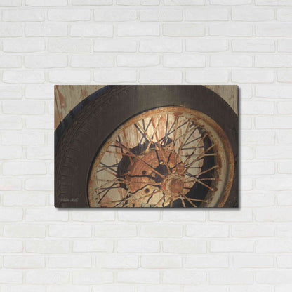 Luxe Metal Art 'Tire' by Cindy Jacobs, Metal Wall Art,36x24