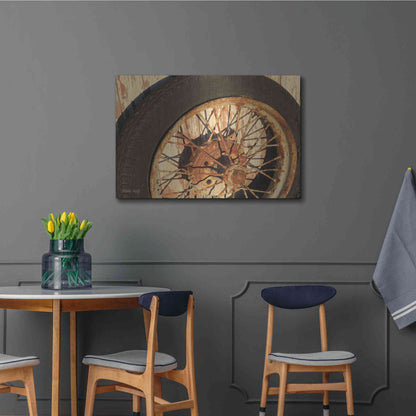 Luxe Metal Art 'Tire' by Cindy Jacobs, Metal Wall Art,36x24