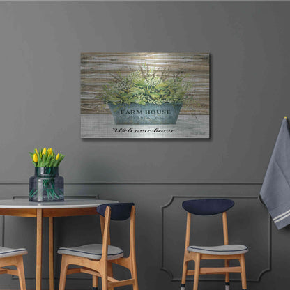 Luxe Metal Art 'Welcome Home' by Cindy Jacobs, Metal Wall Art,36x24