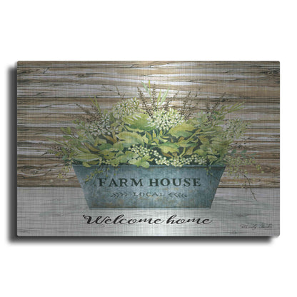 Luxe Metal Art 'Welcome Home' by Cindy Jacobs, Metal Wall Art