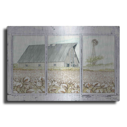 Luxe Metal Art 'Farmland View' by Cindy Jacobs, Metal Wall Art