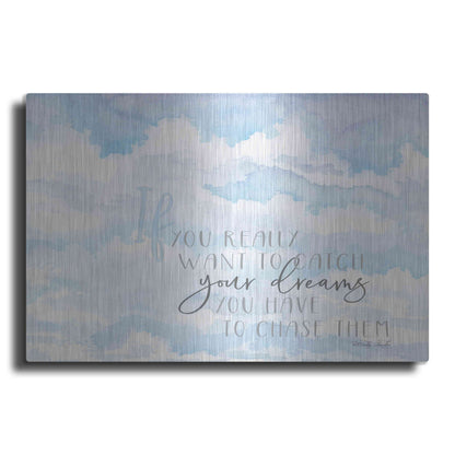 Luxe Metal Art 'Chase Your Dreams' by Cindy Jacobs, Metal Wall Art