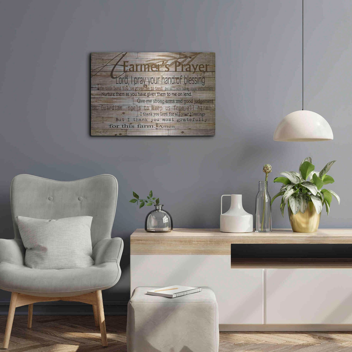 Luxe Metal Art 'Ocean Ave.' by Cindy Jacobs, Metal Wall Art,24x16
