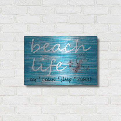 Luxe Metal Art 'Beach Life' by Cindy Jacobs, Metal Wall Art,24x16