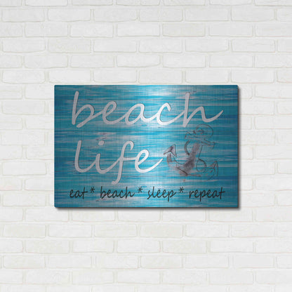 Luxe Metal Art 'Beach Life' by Cindy Jacobs, Metal Wall Art,36x24