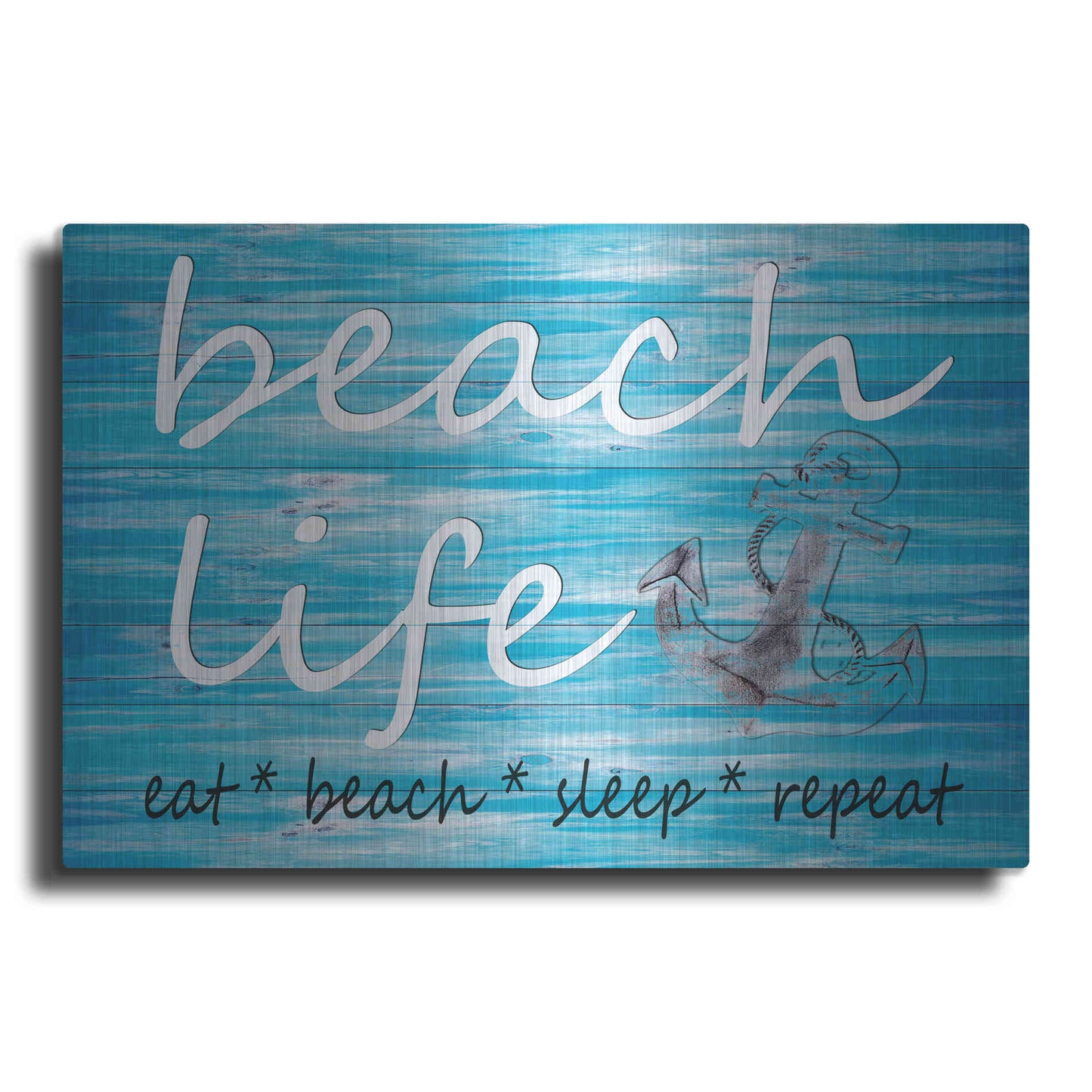 Luxe Metal Art 'Beach Life' by Cindy Jacobs, Metal Wall Art