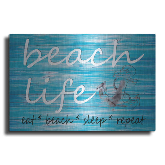 Luxe Metal Art 'Beach Life' by Cindy Jacobs, Metal Wall Art