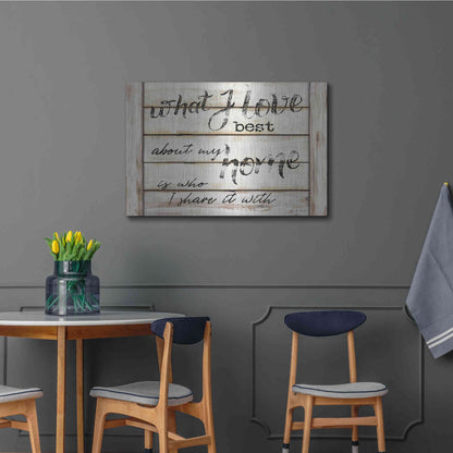 Luxe Metal Art 'What I Love Best' by Cindy Jacobs, Metal Wall Art,36x24