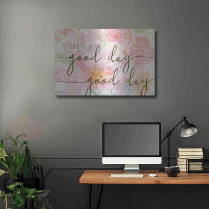 Luxe Metal Art 'Floral Good Day' by Cindy Jacobs, Metal Wall Art,36x24