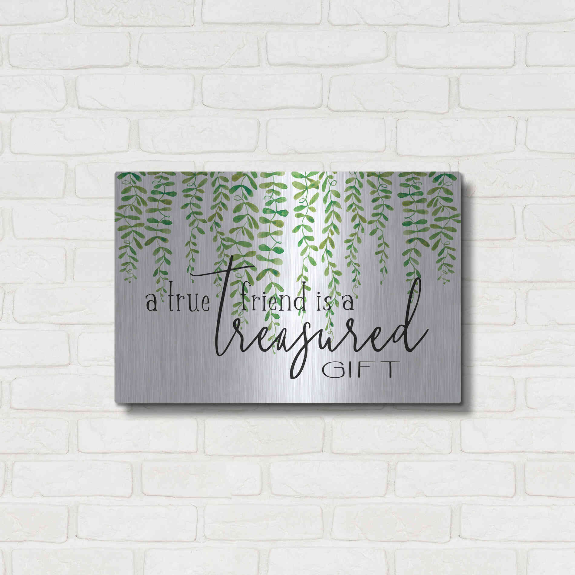 Luxe Metal Art 'Treasured Gift' by Cindy Jacobs, Metal Wall Art,24x16