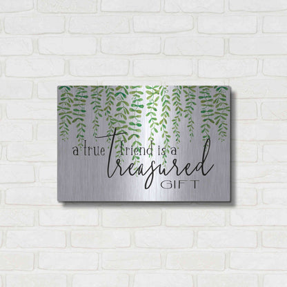 Luxe Metal Art 'Treasured Gift' by Cindy Jacobs, Metal Wall Art,24x16