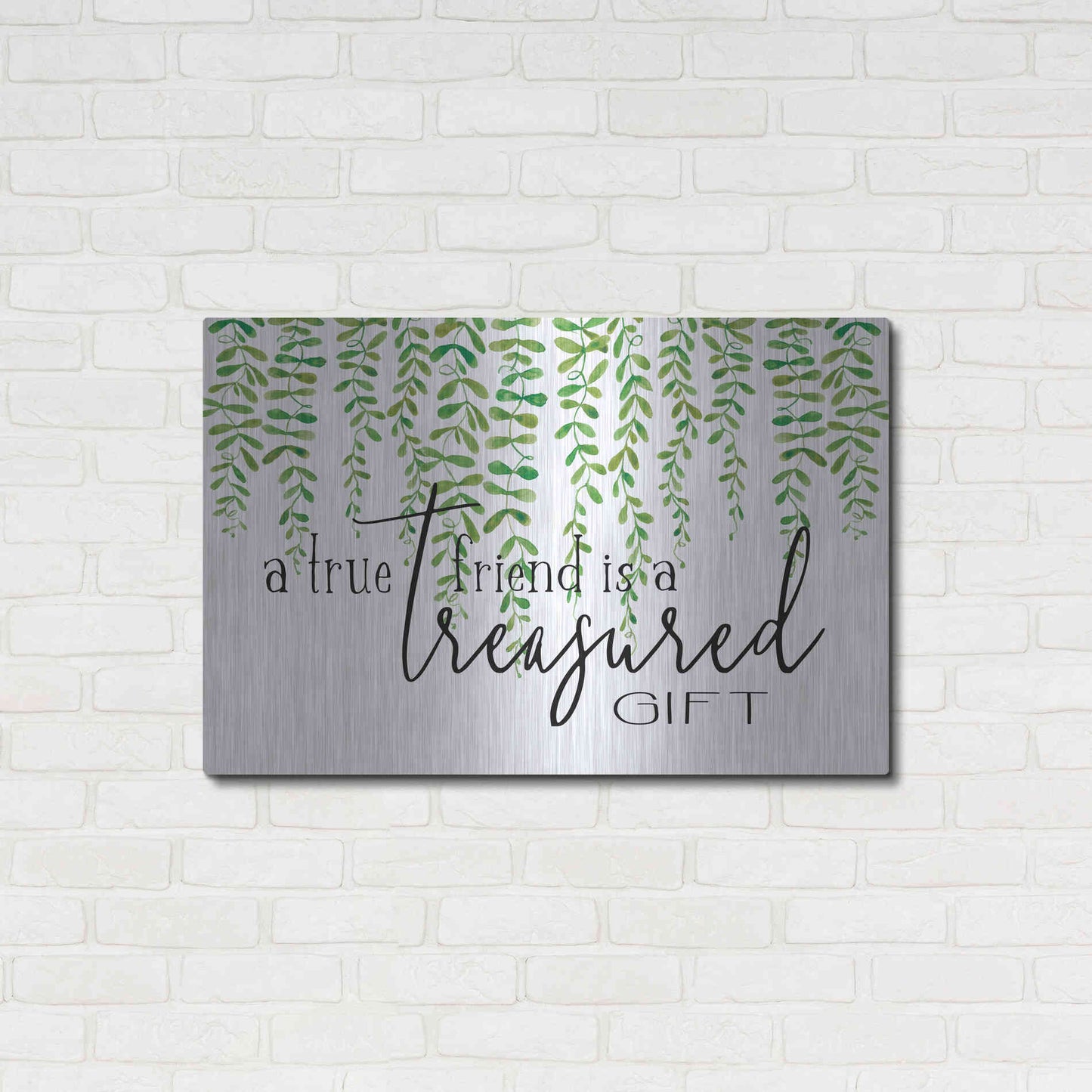 Luxe Metal Art 'Treasured Gift' by Cindy Jacobs, Metal Wall Art,36x24