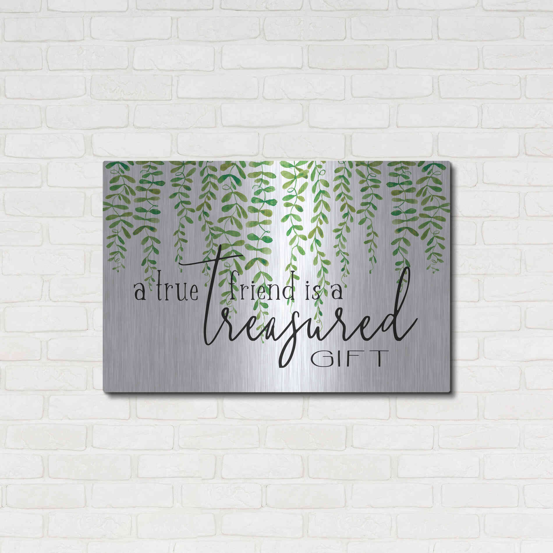 Luxe Metal Art 'Treasured Gift' by Cindy Jacobs, Metal Wall Art,36x24