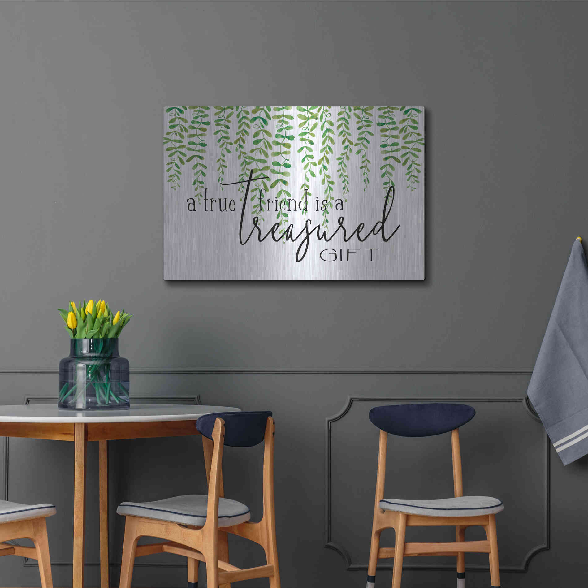 Luxe Metal Art 'Treasured Gift' by Cindy Jacobs, Metal Wall Art,36x24