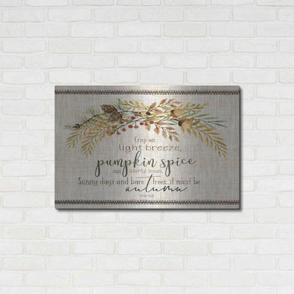 Luxe Metal Art 'It Must be Autumn' by Cindy Jacobs, Metal Wall Art,36x24