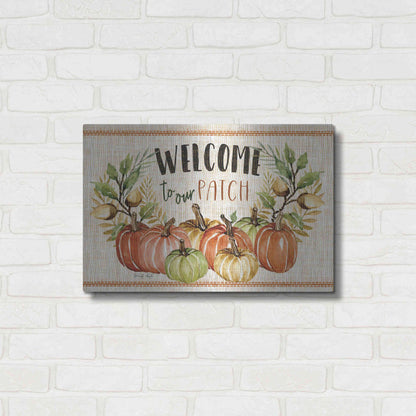 Luxe Metal Art 'Welcome to Our Patch' by Cindy Jacobs, Metal Wall Art,24x16