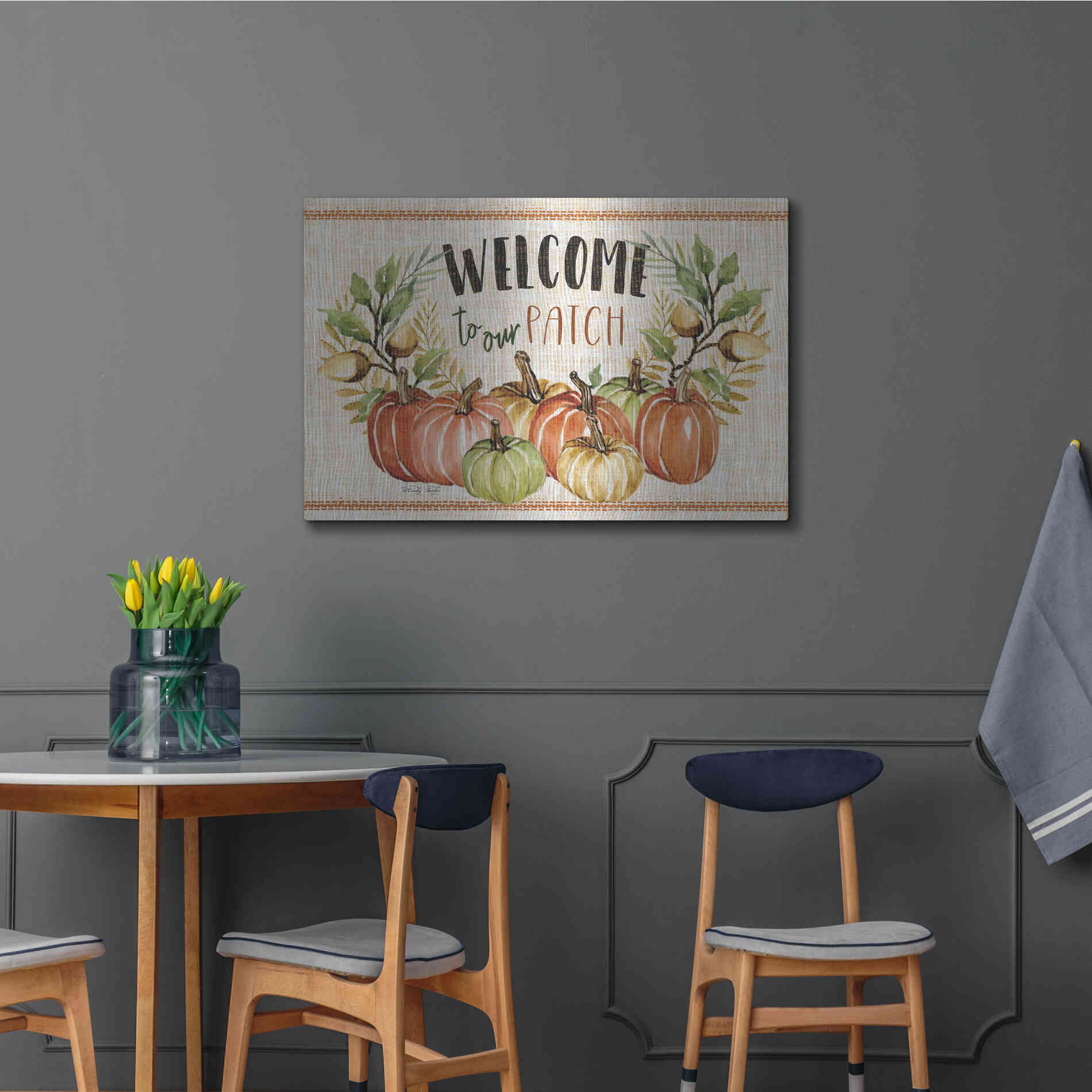 Luxe Metal Art 'Welcome to Our Patch' by Cindy Jacobs, Metal Wall Art,36x24