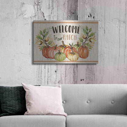 Luxe Metal Art 'Welcome to Our Patch' by Cindy Jacobs, Metal Wall Art,36x24
