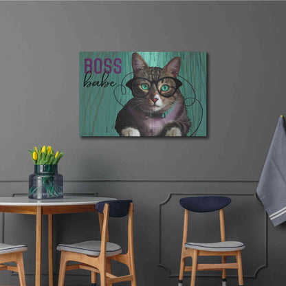 Luxe Metal Art 'Boss Babe' by Cindy Jacobs, Metal Wall Art,36x24