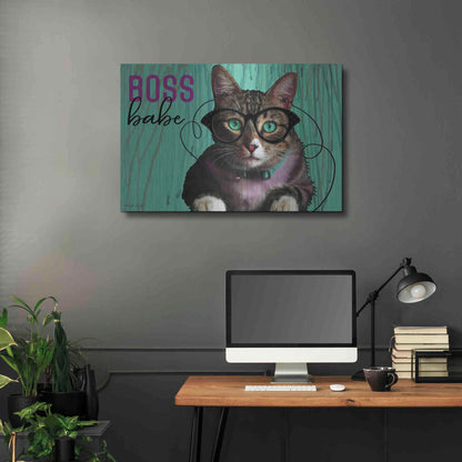 Luxe Metal Art 'Boss Babe' by Cindy Jacobs, Metal Wall Art,36x24