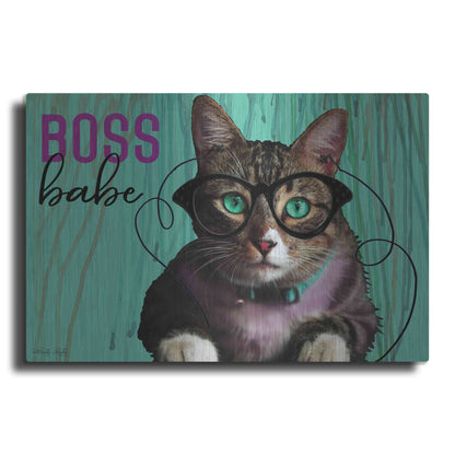 Luxe Metal Art 'Boss Babe' by Cindy Jacobs, Metal Wall Art