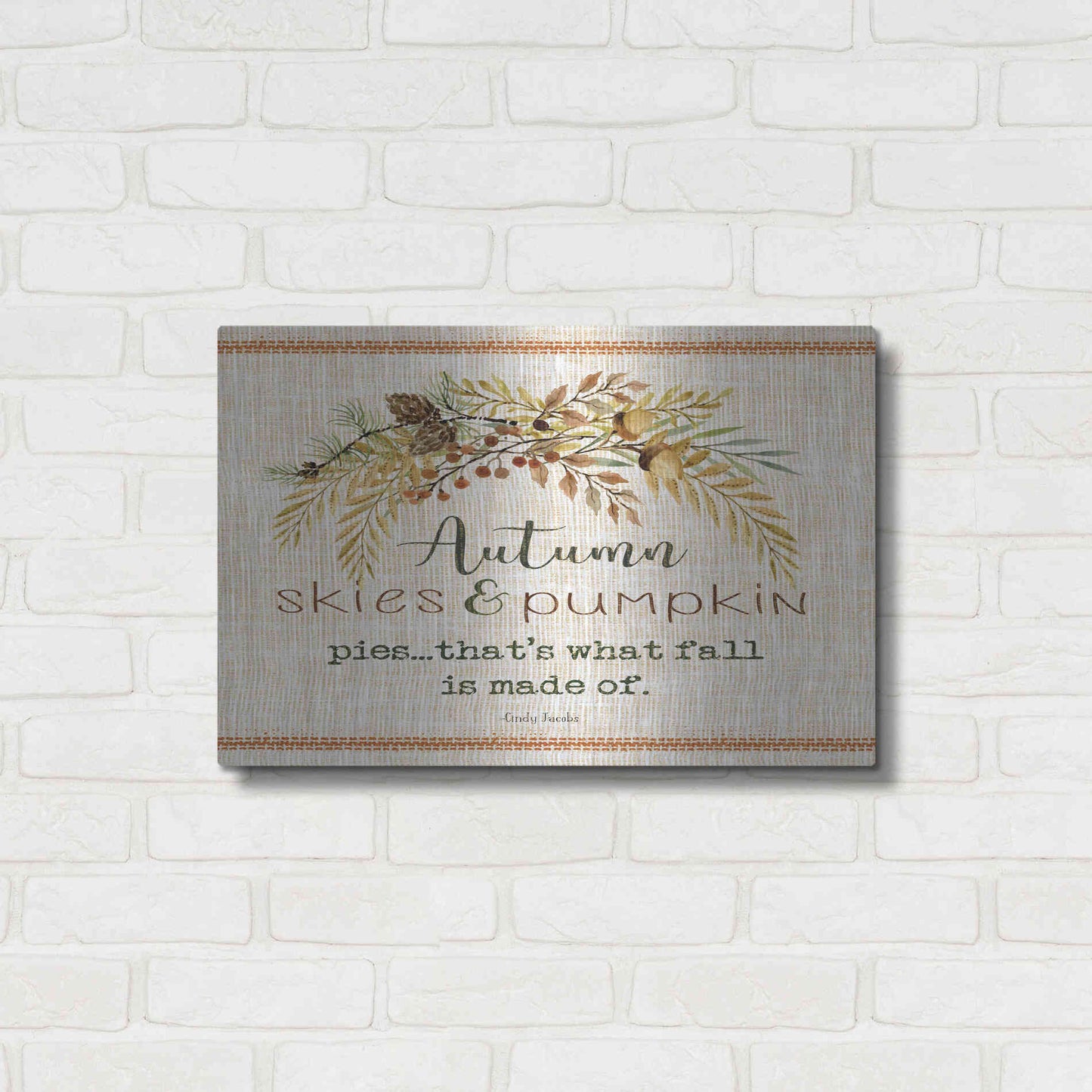 Luxe Metal Art 'Autumn Skies' by Cindy Jacobs, Metal Wall Art,24x16