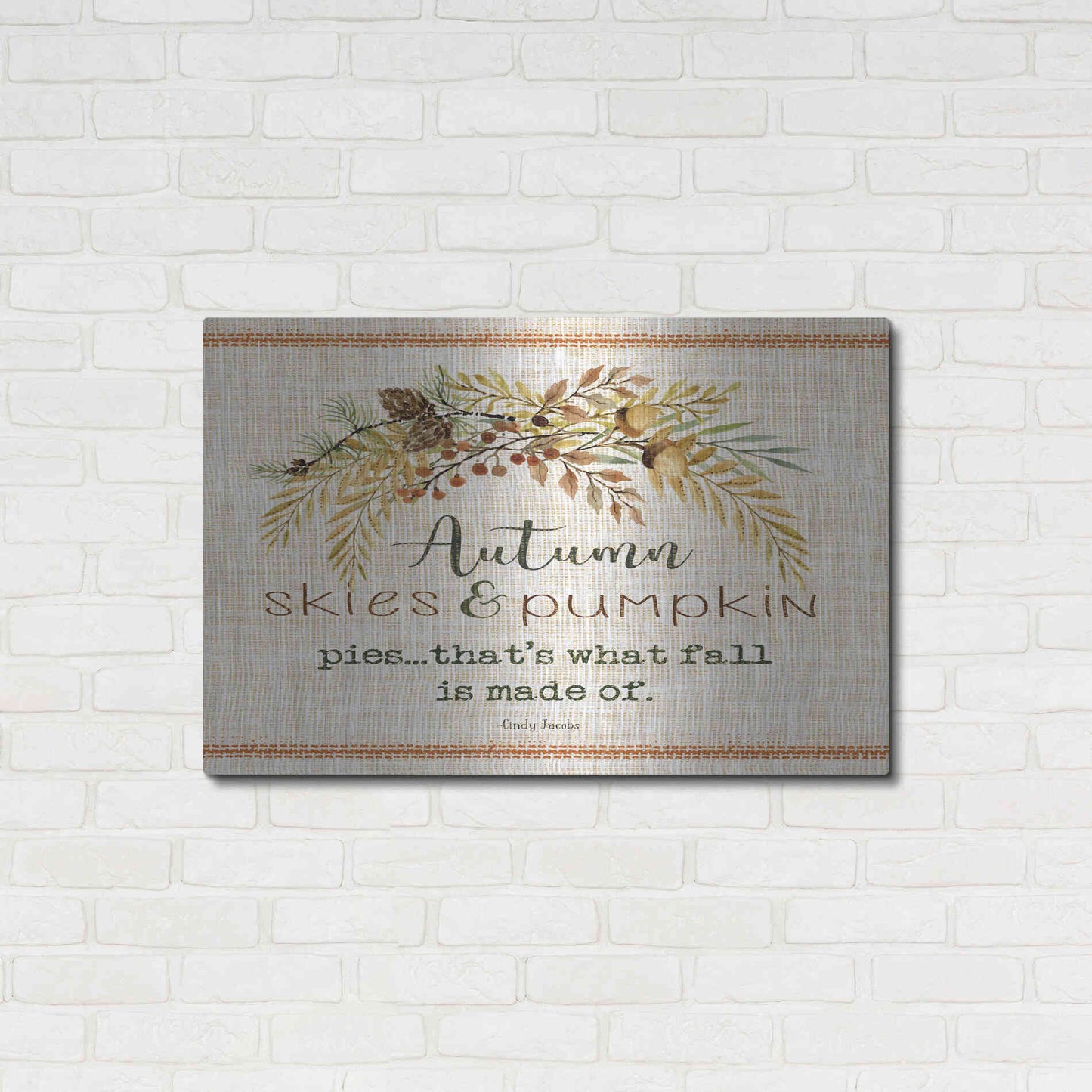 Luxe Metal Art 'Autumn Skies' by Cindy Jacobs, Metal Wall Art,36x24