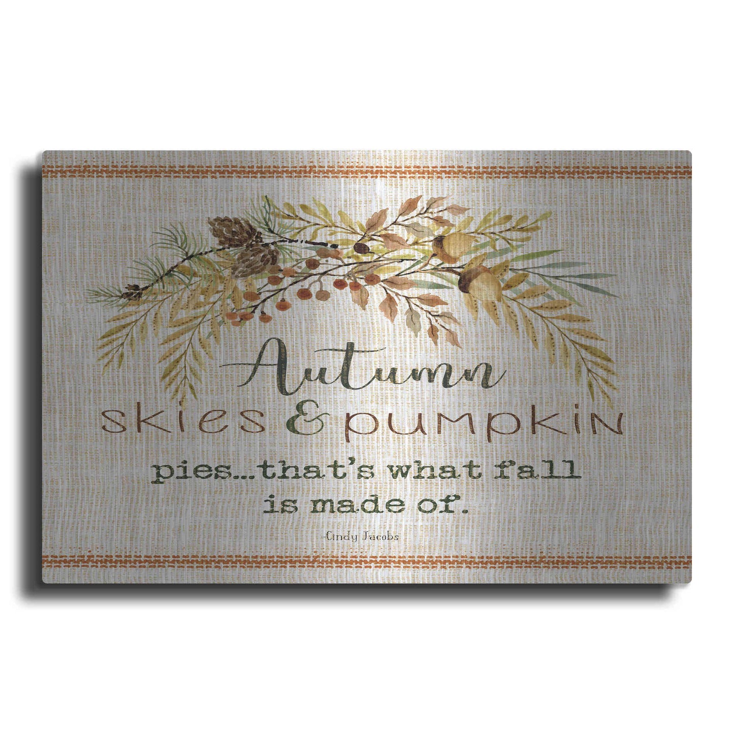 Luxe Metal Art 'Autumn Skies' by Cindy Jacobs, Metal Wall Art