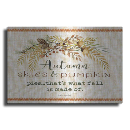 Luxe Metal Art 'Autumn Skies' by Cindy Jacobs, Metal Wall Art