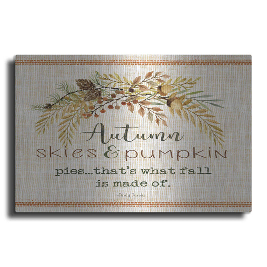 Luxe Metal Art 'Autumn Skies' by Cindy Jacobs, Metal Wall Art