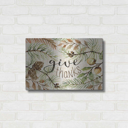Luxe Metal Art 'Give Thanks' by Cindy Jacobs, Metal Wall Art,24x16