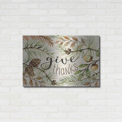 Luxe Metal Art 'Give Thanks' by Cindy Jacobs, Metal Wall Art,36x24