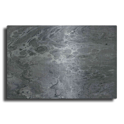 Luxe Metal Art 'Abstract in Gray I' by Cindy Jacobs, Metal Wall Art