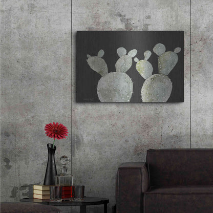Luxe Metal Art 'Happy Cactus II' by Cindy Jacobs, Metal Wall Art,36x24