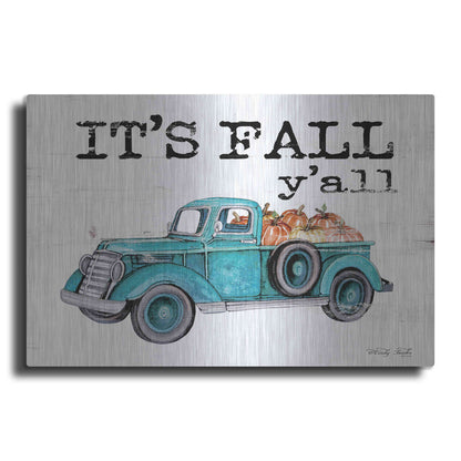 Luxe Metal Art 'It's Fall Y'all' by Cindy Jacobs, Metal Wall Art