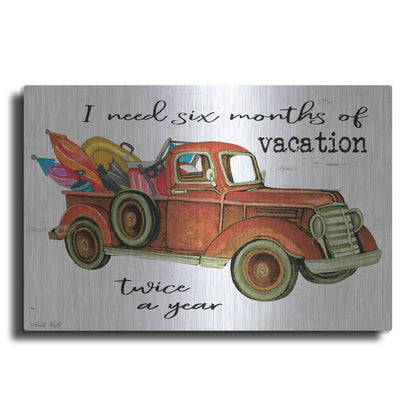 Luxe Metal Art 'Vacation Truck' by Cindy Jacobs, Metal Wall Art