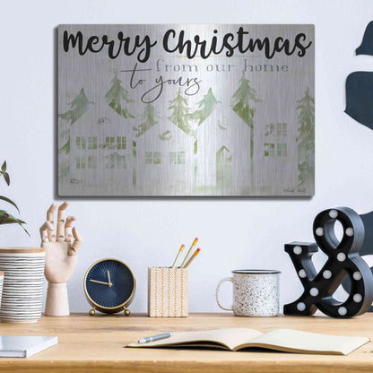 Luxe Metal Art 'From Our Home' by Cindy Jacobs, Metal Wall Art,16x12