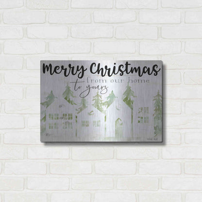 Luxe Metal Art 'From Our Home' by Cindy Jacobs, Metal Wall Art,24x16