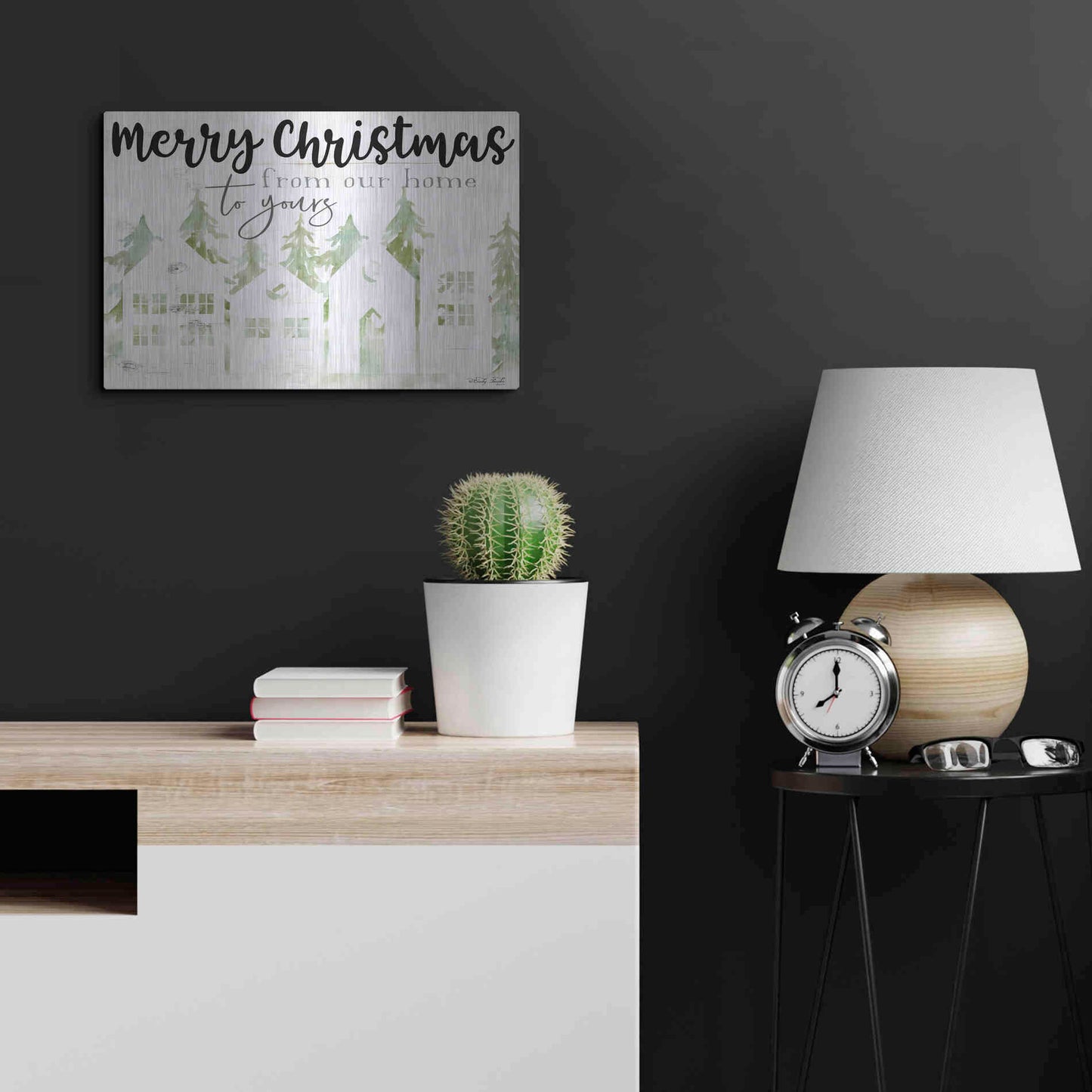 Luxe Metal Art 'From Our Home' by Cindy Jacobs, Metal Wall Art,24x16