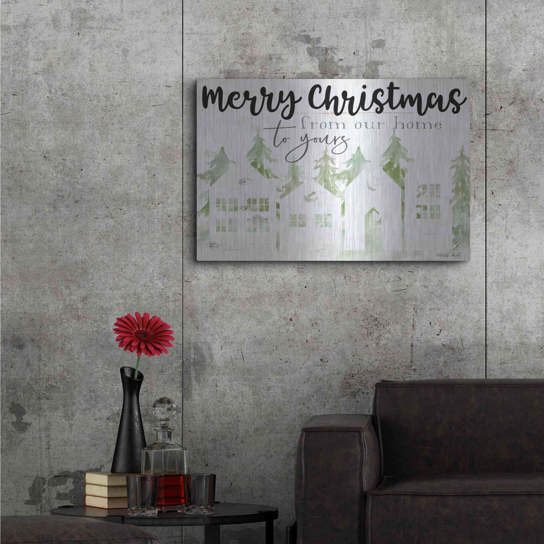 Luxe Metal Art 'From Our Home' by Cindy Jacobs, Metal Wall Art,36x24