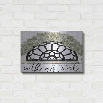 Luxe Metal Art 'With My Soul' by Cindy Jacobs, Metal Wall Art,24x16