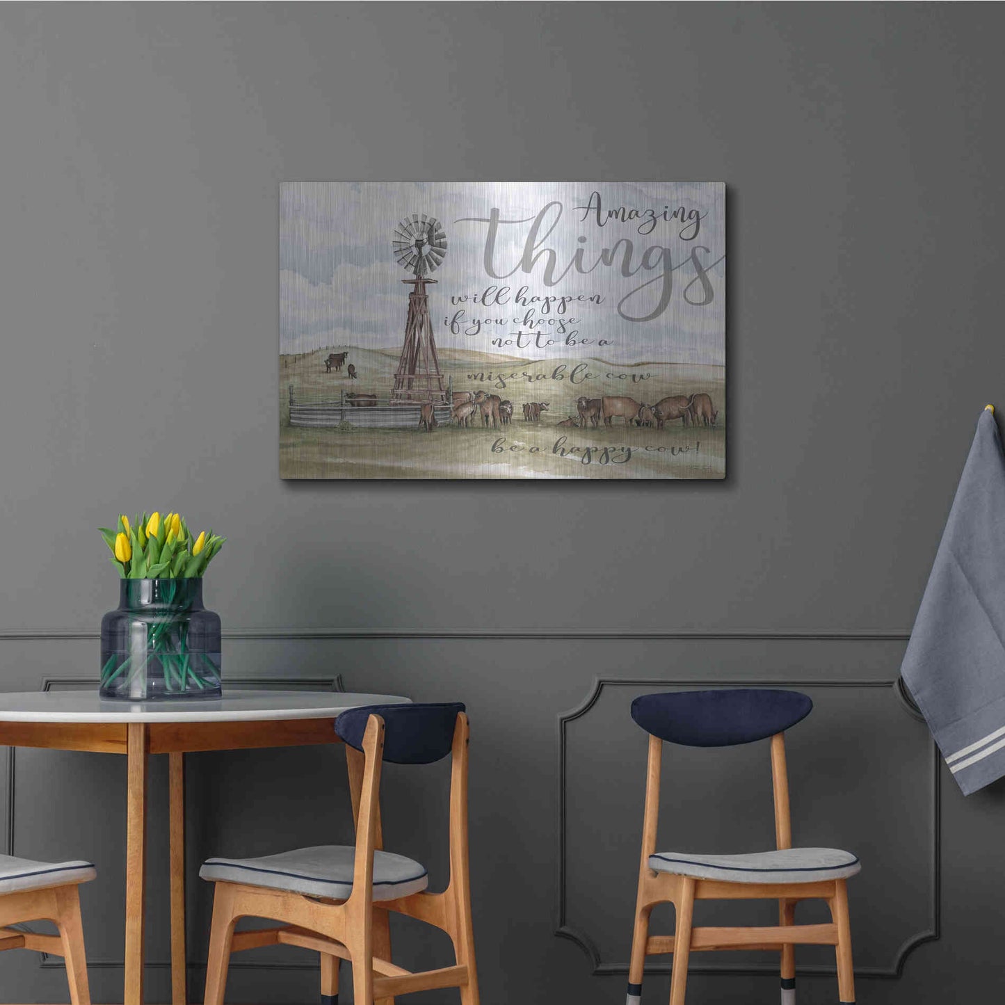 Luxe Metal Art 'Amazing Things' by Cindy Jacobs, Metal Wall Art,36x24