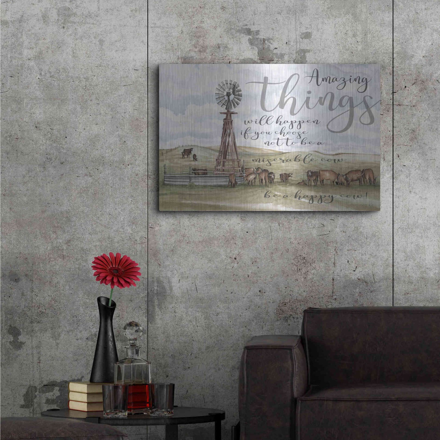 Luxe Metal Art 'Amazing Things' by Cindy Jacobs, Metal Wall Art,36x24
